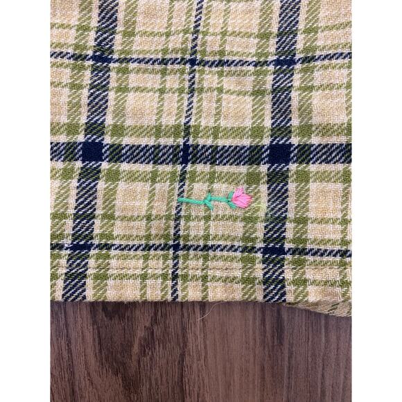 VTG 60s Pendleton Board Shirt USA loop collar wool tweed plaid flannel shirt L - Picture 5 of 8